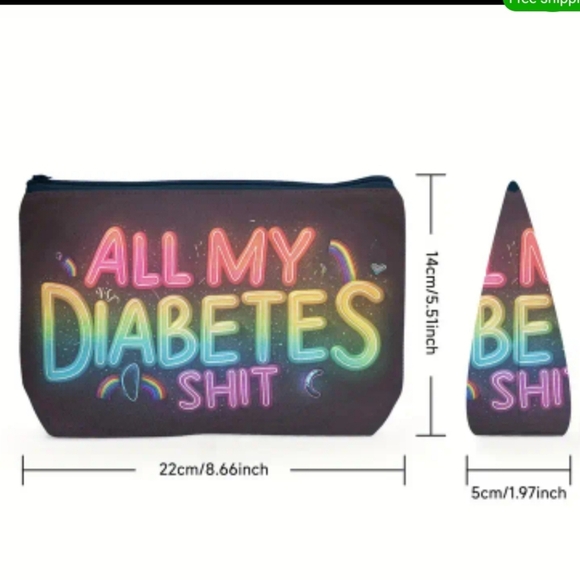 ✨️3 FOR 28✨️ 🆕️💉HUMEROUS DIABETES STORAGE TRAVEL BAG💉 - Picture 6 of 6